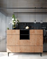 Kommode Wildeiche Schwarz