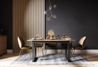 Esstisch Wildeiche Anthrazit