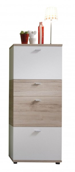 Schuhschrank Eiche San Remo Hell