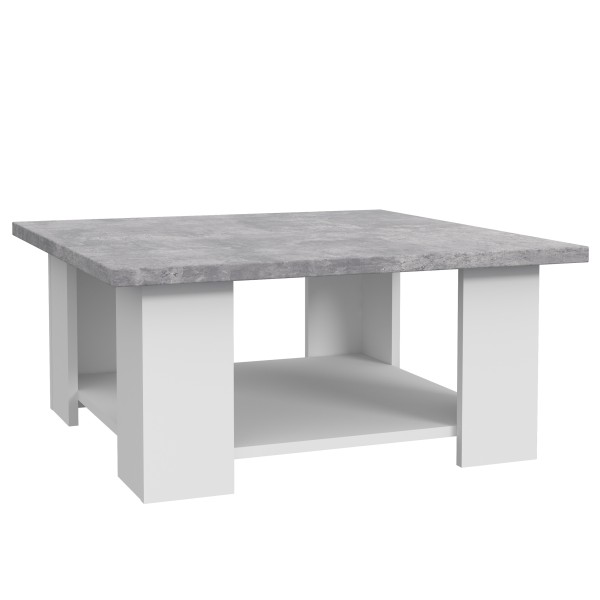 Couchtisch Betonoptik Weiß 