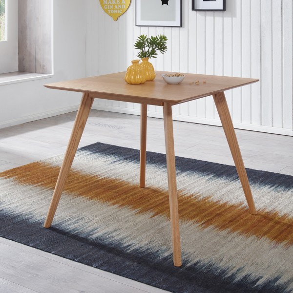 Esszimmertisch 80 x 76 x 80 cm MDF Holz Eiche Esstisch