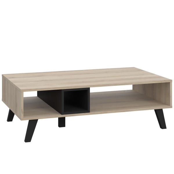Couchtisch Sonoma Eiche und Schwarz