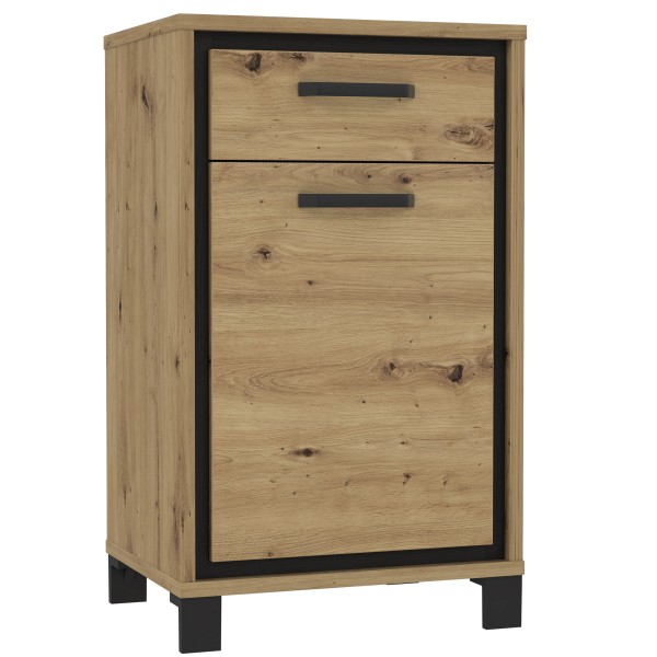 Schuhschrank Artisan Eiche und schwarze Eiche