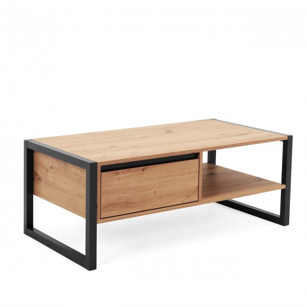 Couchtisch Wildeiche Anthrazit