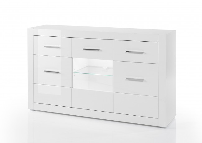 Sideboard mit Weiß Hochglanz             