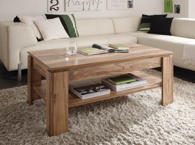 Couchtisch Nussbaum Satin              