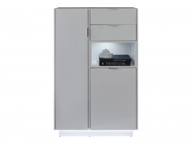 Highboard Weiß Hochglanz