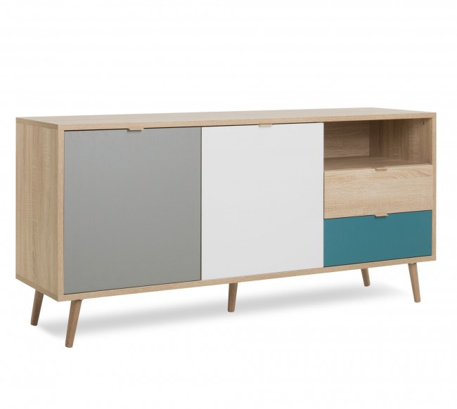 Sideboard Dekor Sonoma Eiche / Tricolor            