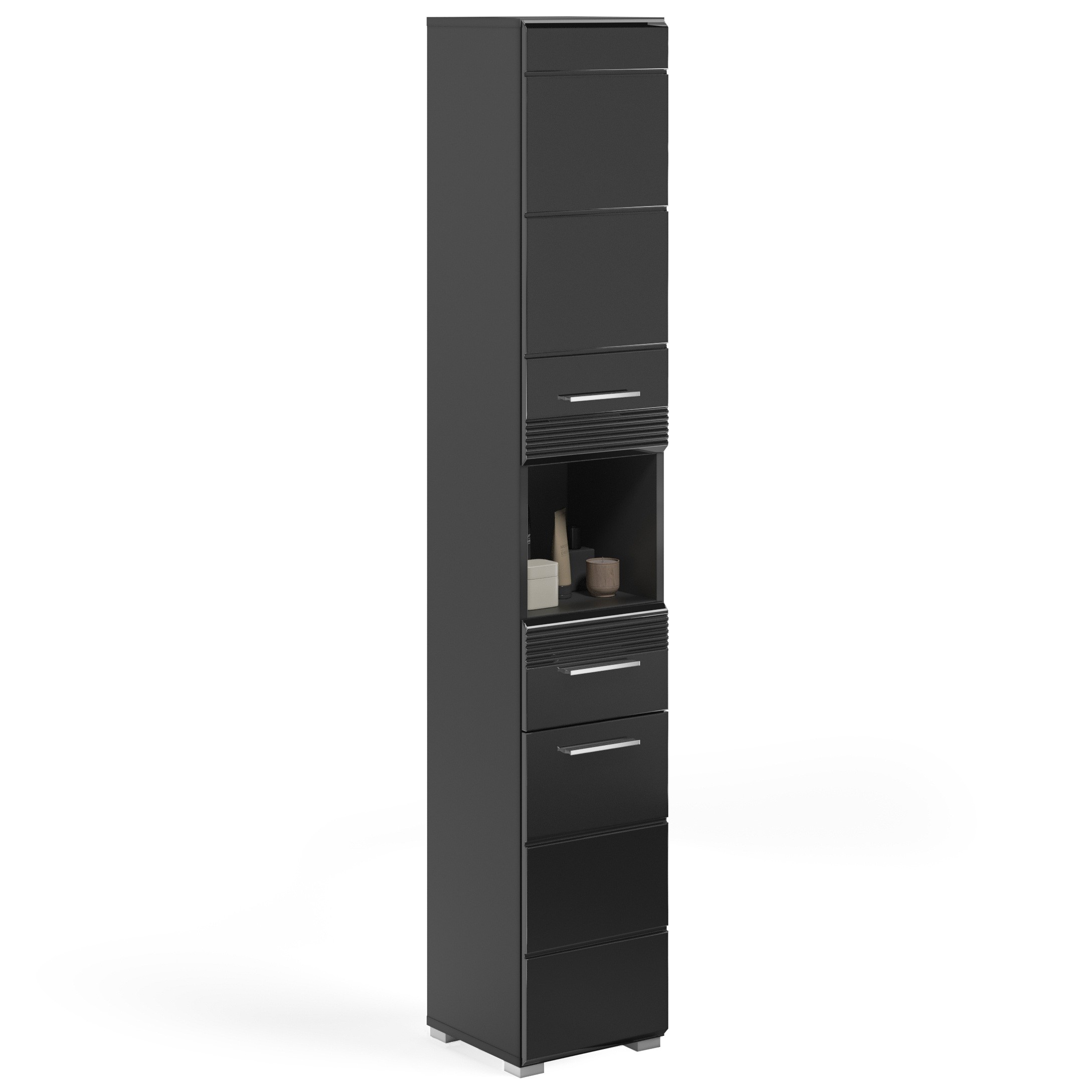 Schrank Schwarz Hochglanz Newfurn