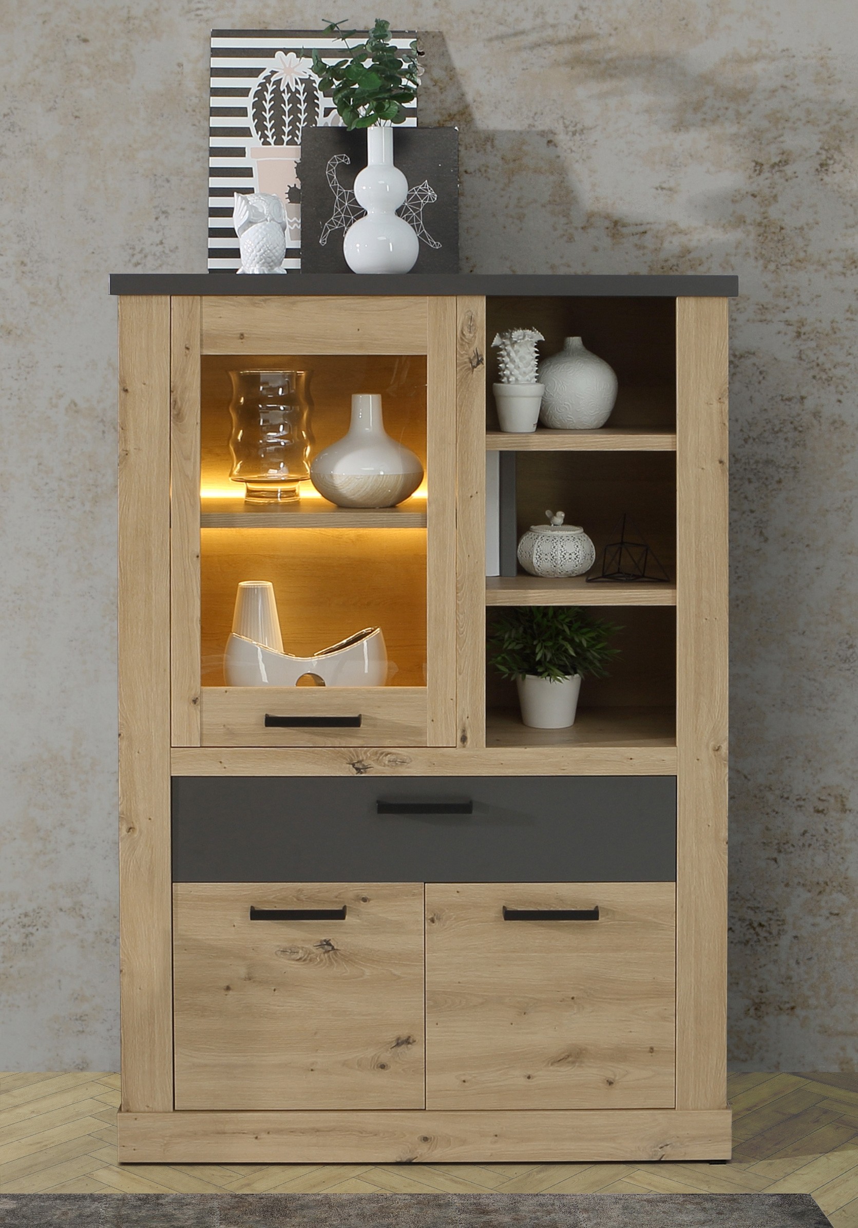 Vitrine Artisan Eiche