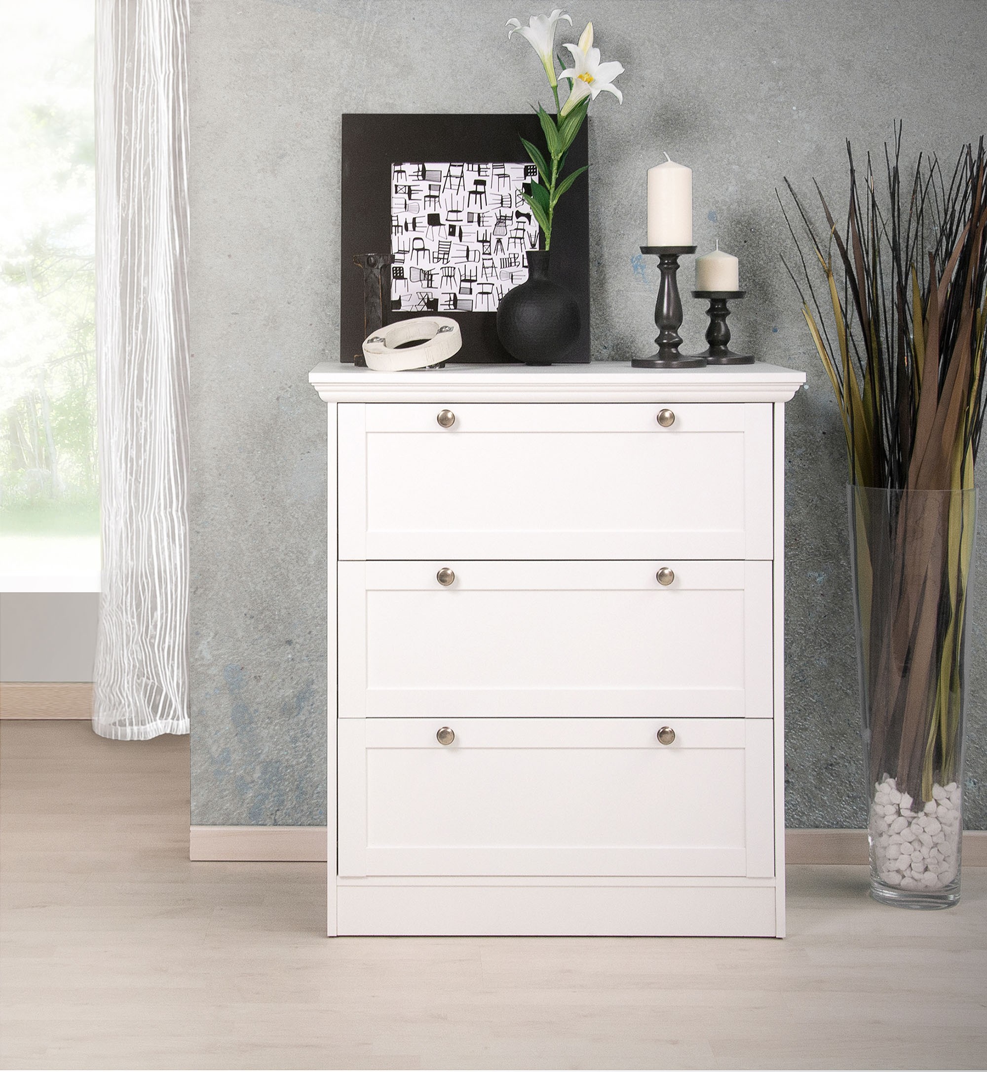 [ Marlo.two ] - Kommode weiß Newfurn