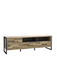 TV Lowboard Stabeiche und Betonoptik