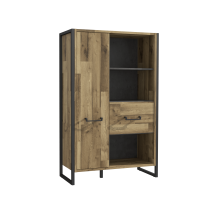 Highboard Stabeiche und Betonoptik