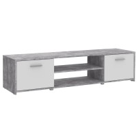 TV Lowboard Betonoptik Lichtgrau