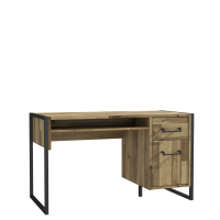 Schreibtisch Stabeiche und Betonoptik