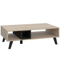 Couchtisch Sonoma Eiche und Schwarz
