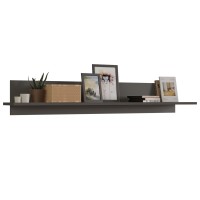 Wandboard Grau Eiche