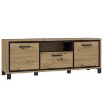 TV Lowboard Artisan Eiche und schwarze Eiche