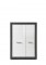 Highboard Beton dunkel Weiß Hochglanz