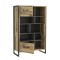 Highboard Stabeiche und Betonoptik