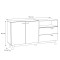 Sideboard Sonoma Eiche und Schwarz