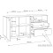 Sideboard Sonoma Eiche und Schwarz