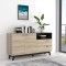 Sideboard Sonoma Eiche und Schwarz