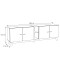 TV Lowboard Sonoma Eiche und Schwarz