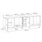 TV Lowboard Sonoma Eiche und Schwarz