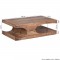 Couchtisch Massiv-Holz Akazie 118 cm breit Wohnzimmer-Tisch Design dunkel-braun Landhaus-Stil Beistelltisch 