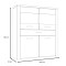 Highboardvitrine Alteiche