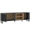 TV Lowboard Schwarz und Artisan Eiche