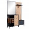 Garderobe Wildeiche Anthrazit