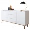 Sideboard weiß / Dekor Sonoma Eiche            