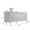 Sideboard Rattan Optik Sonoma Eiche