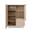 Highboard Rattan Optik Sonoma Eiche