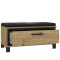 Sitzbank Artisan Eiche und schwarze Eiche