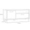 TV Lowboard Artisan Eiche und schwarze Eiche