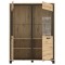 Highboardvitrine Artisan Eiche und schwarze Eiche