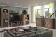 TV Lowboard Tabak Eiche Anthrazit