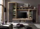 Wohnwand Nussbaum Satin