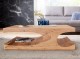 Couchtisch Massiv-Holz Akazie 118 cm breit Wohnzimmer-Tisch Design dunkel-braun Landhaus-Stil Beistelltisch 